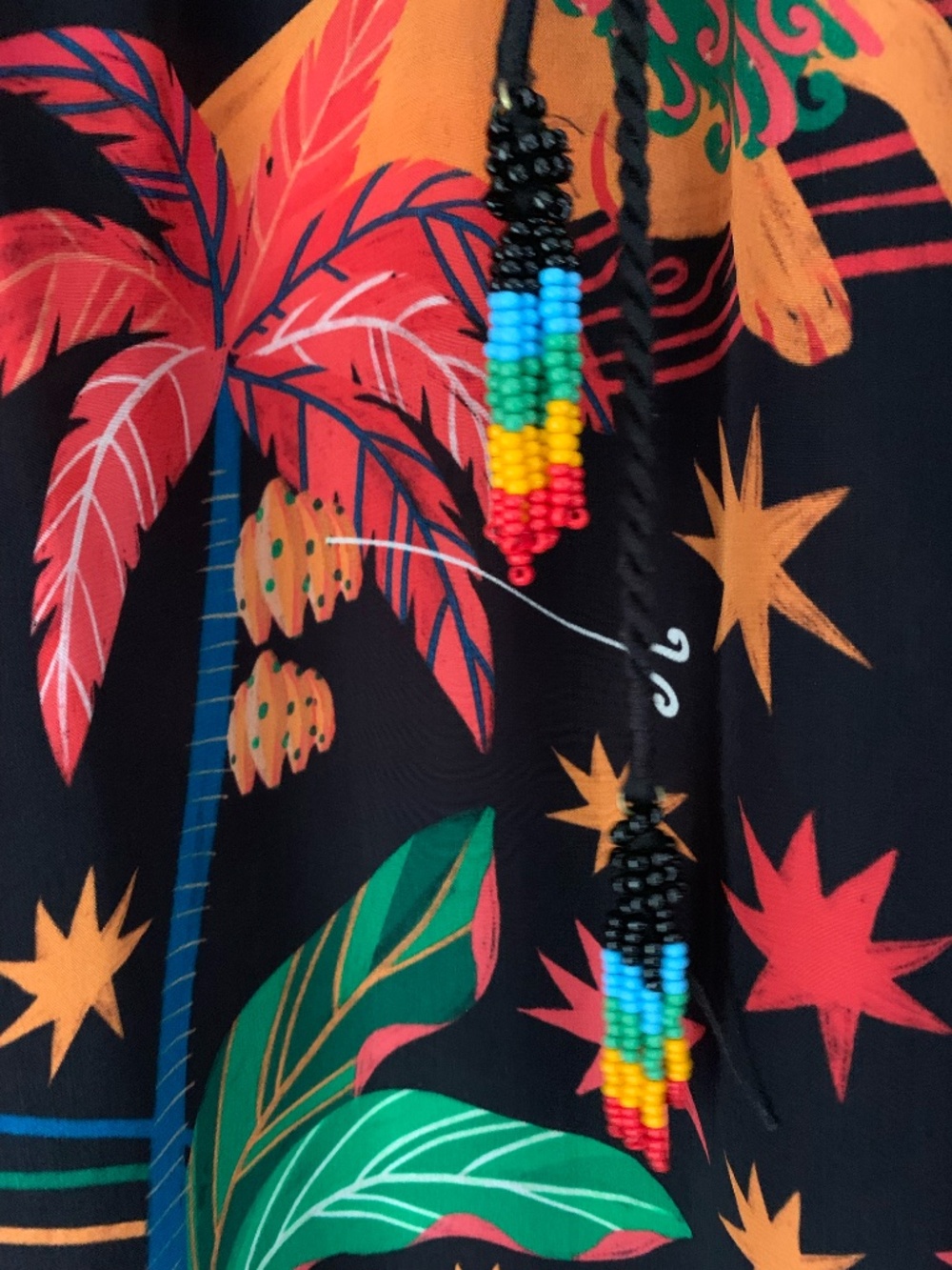 FARM Rio  Zodiac Maxi Dress with plunge neckline & drawstring waist - Picture 5 of 11